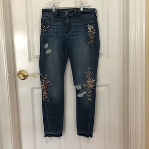 Abercrombie and Fitch Embroidered Jeans